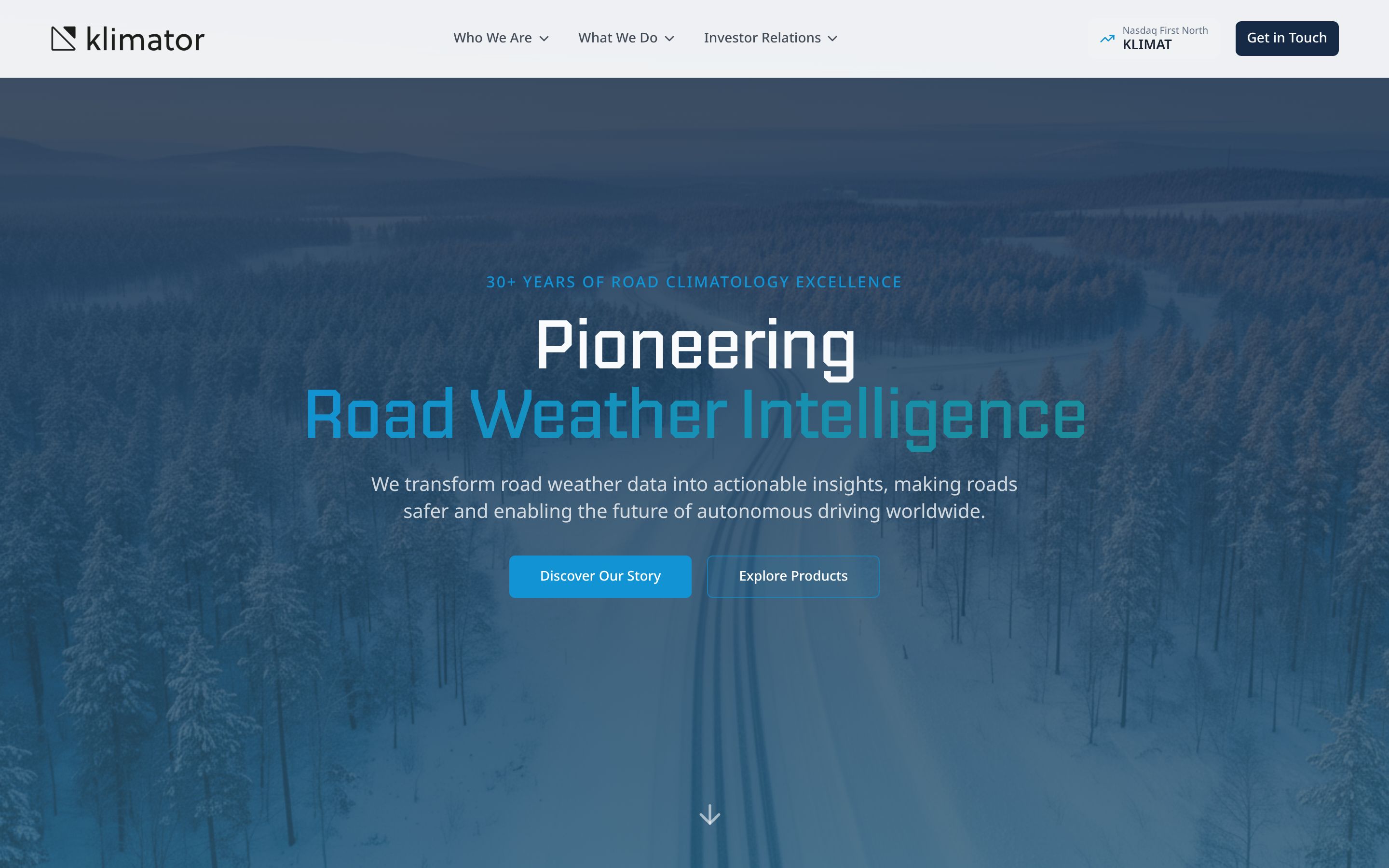 Klimator website